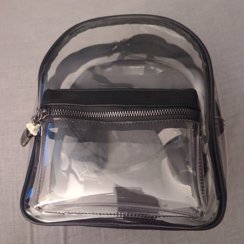 Hot Topic Black Mini Bag with Clear Design